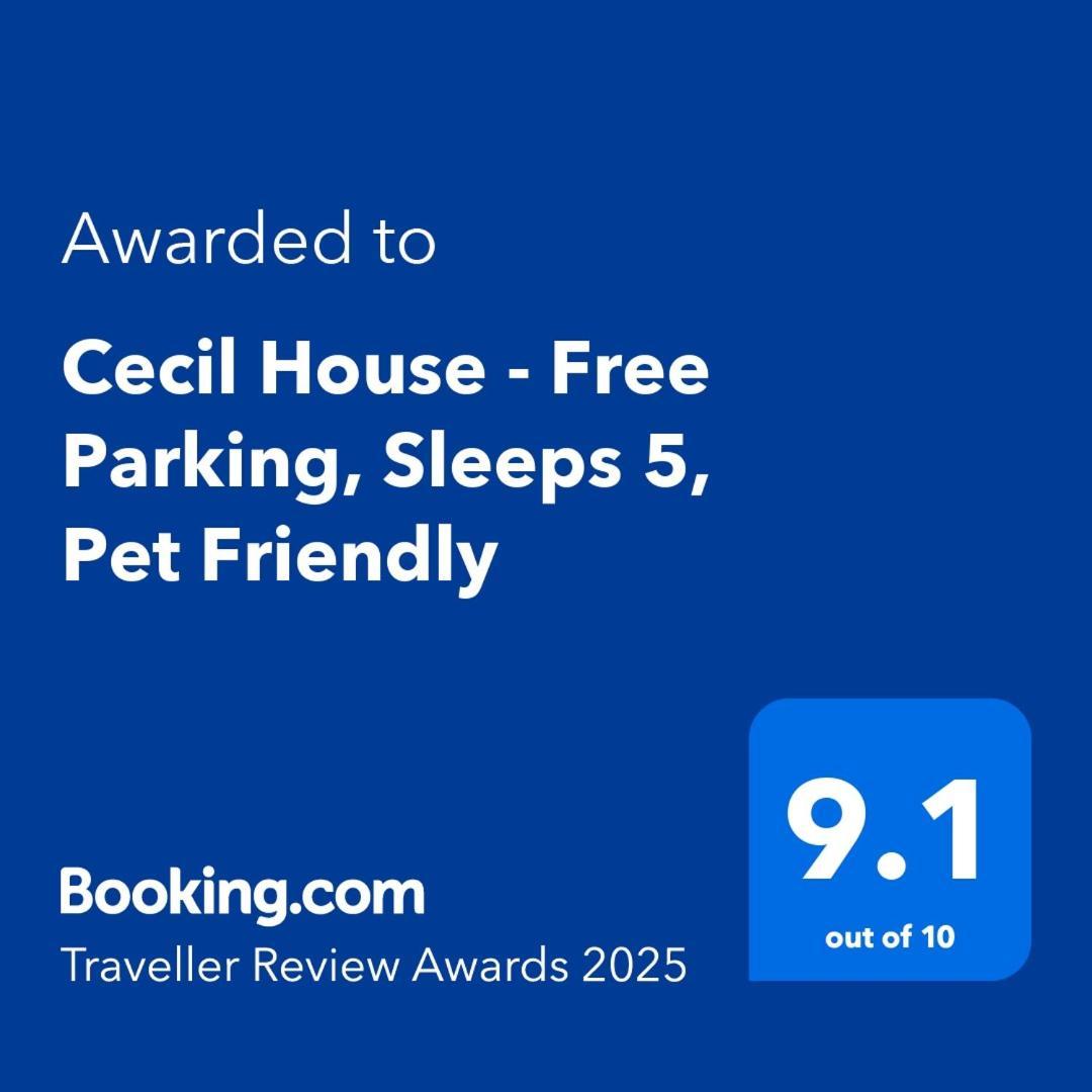 Cecil House - Stylish 2-Bed, Sleeps 5 Guests, Free Parking, Close To Cathedral, Bars & Restaurants Lincoln Exterior photo